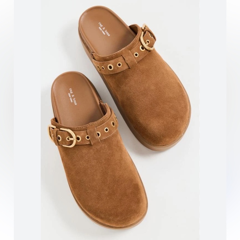 Rag & Bone Geo Buckle Platform Mules